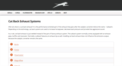 Desktop Screenshot of catbackexhaustsystems.com