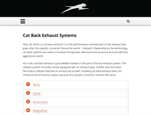 Tablet Screenshot of catbackexhaustsystems.com